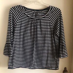 Black and white strip T